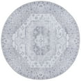 thumbnail image 1 of SAFAVIEH Tucson Tanja Oriental Machine Washable Area Rug, Light Gray, 6' x 6' Round, 1 of 7