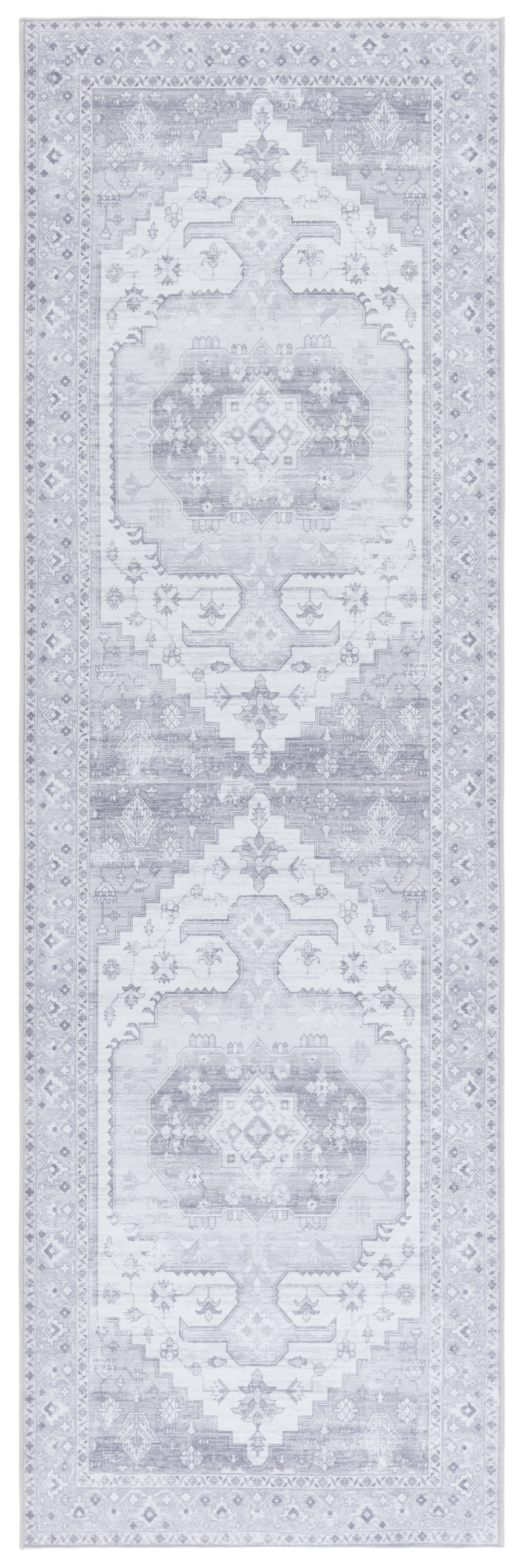 Tanja Rug Collection SAFAVIEH Tucson Tanja Oriental Machine Washable Runner Rug, Light Gray ...