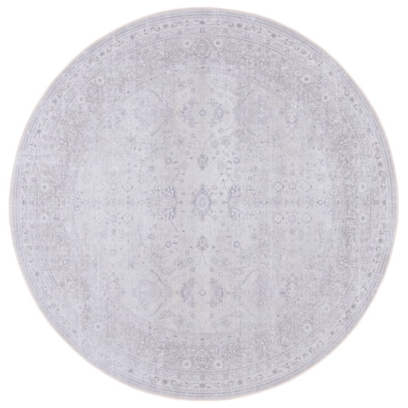 SAFAVIEH Tucson Todor Traditional Machine Washable Area Rug, 6' x 6' Round, Beige