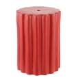 thumbnail image 1 of SAFAVIEH Tulett 18" Modern Solid Ceramic Garden Stool, Bright Red, 1 of 7