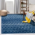 thumbnail image 1 of SAFAVIEH Tulum Adair Distressed Geometric Area Rug, Blue/Ivory, 4' x 6', 1 of 9