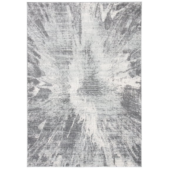 SAFAVIEH Tulum Aleah Abstract Area Rug, 12' x 15', Ivory/Grey