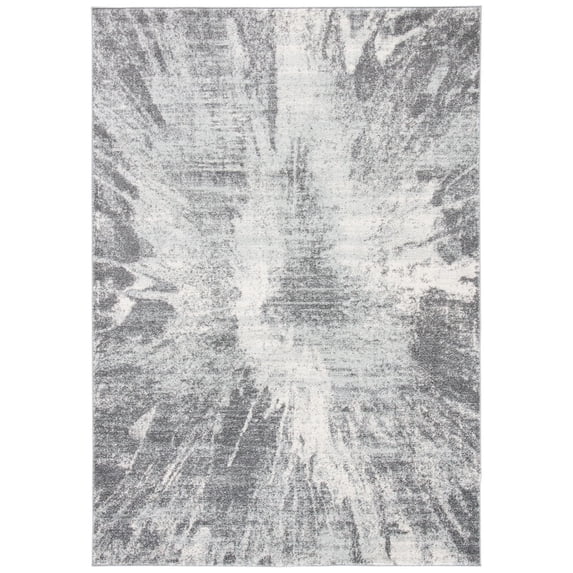 SAFAVIEH Tulum Aleah Abstract Area Rug, 3' x 5', Ivory/Grey