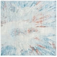 thumbnail image 1 of SAFAVIEH Tulum Aleah Abstract Area Rug, 5' x 5' Square, Blue/Pink, 1 of 8