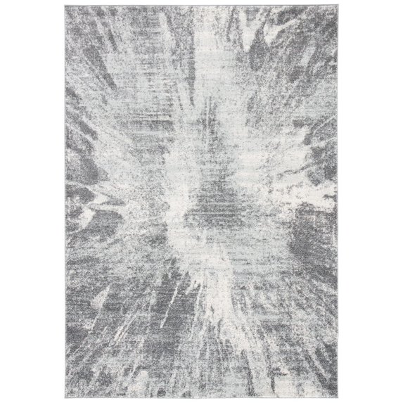 SAFAVIEH Tulum Aleah Abstract Area Rug, 9' x 12', Ivory/Grey