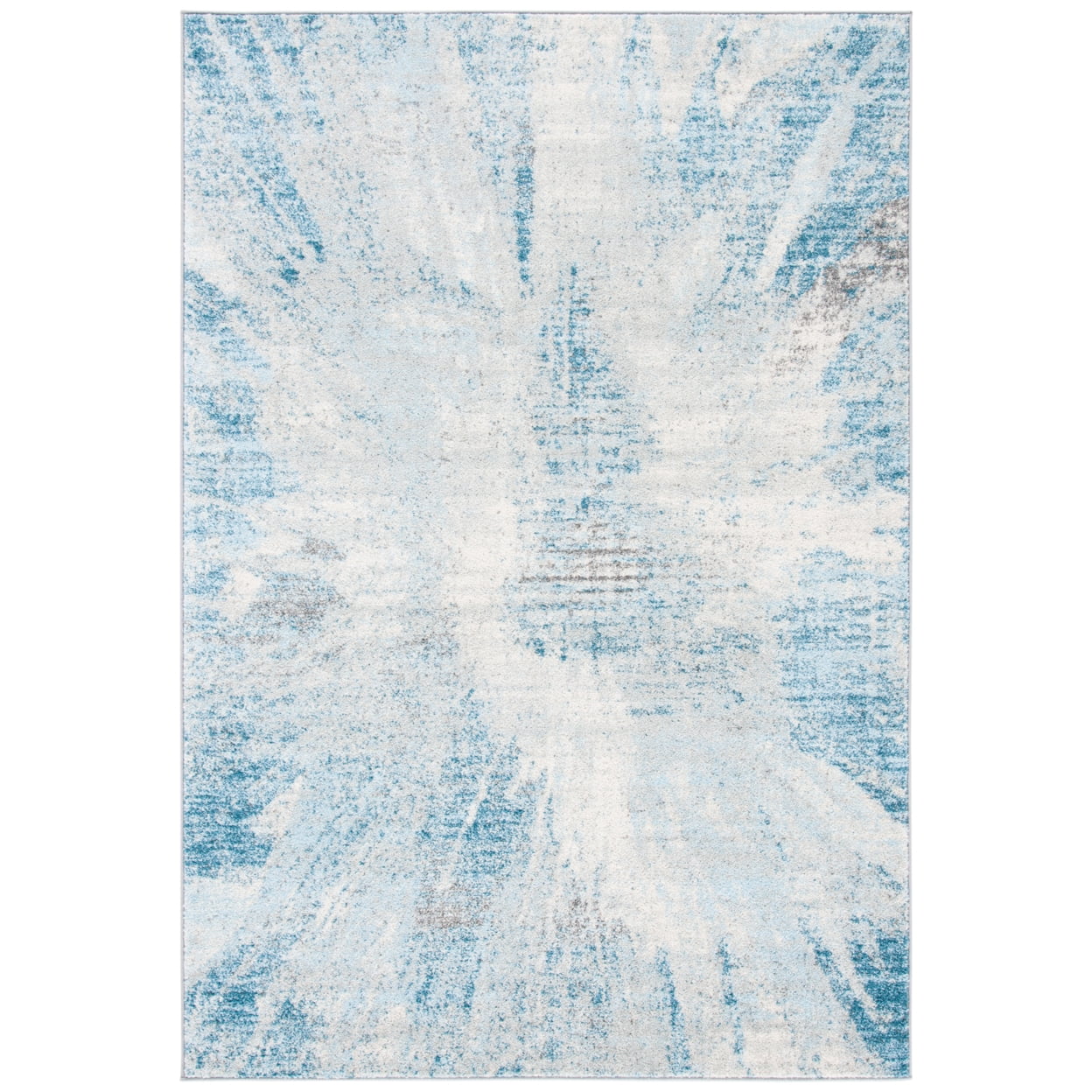 Tulum 8' x 10' Gray and Blue Reversible Area Rug