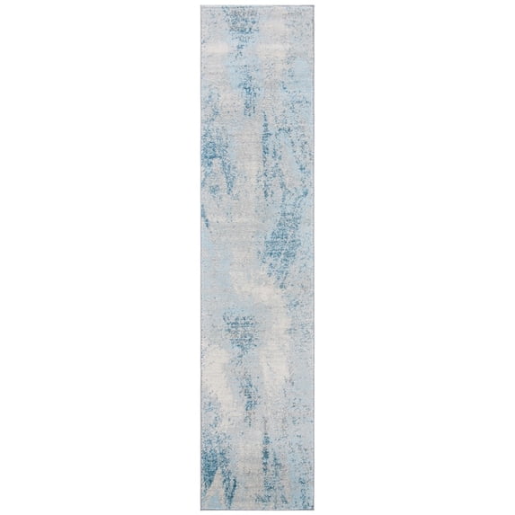 SAFAVIEH Tulum Aleah Abstract Runner, 2' x 7', Grey/Blue