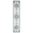thumbnail image 1 of SAFAVIEH Tulum Apache Abstract Runner, 2' x 9', Ivory/Blue, 1 of 8