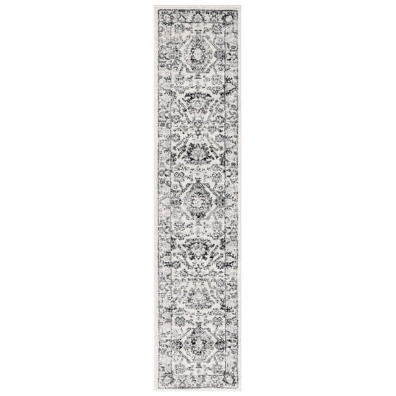 SAFAVIEH Tulum Arturas Traditional Runner, 2' x 9', Ivory/Black