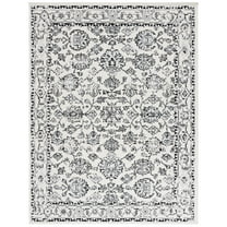 SAFAVIEH Tulum Bevis Oriental Area Rug, Ivory Grey/Charcoal, 8' x 10'