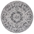 thumbnail image 1 of SAFAVIEH Tulum Braganza Medallion Area Rug, Ivory/Black, 3' x 3' Round, 1 of 11