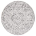 thumbnail image 1 of SAFAVIEH Tulum Braganza Traditional Area Rug, 6'7" x 6'7" Round, Ivory/Grey, 1 of 8
