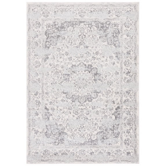 SAFAVIEH Tulum Braganza Traditional Area Rug, 8' x 10', Ivory/Grey