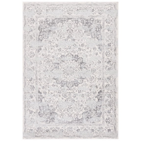 SAFAVIEH Tulum Braganza Traditional Area Rug, 8' x 10', Ivory/Grey