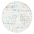 thumbnail image 1 of SAFAVIEH Tulum Britton Moroccan Geometric Area Rug, 6'7" x 6'7" Round, Ivory/Terracotta, 1 of 7