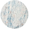 thumbnail image 1 of SAFAVIEH Tulum Cebrail Abstract Area Rug, 6'7" x 6'7" Round, Ivory/Blue, 1 of 8