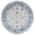 thumbnail image 1 of SAFAVIEH Tulum Chao Traditional Area Rug, 6'7" x 6'7" Round, Ivory/Blue, 1 of 8
