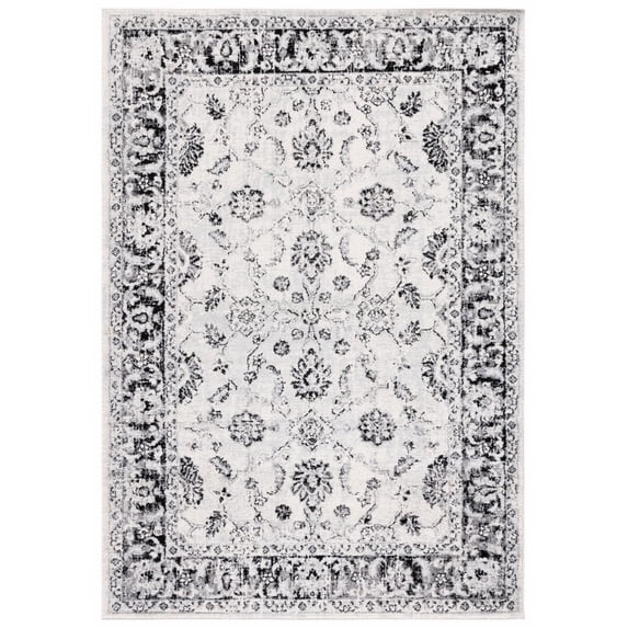 SAFAVIEH Tulum Chao Traditional Area Rug, 8' x 10', Ivory/Black