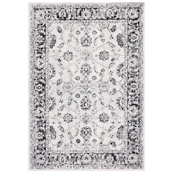 SAFAVIEH Tulum Chao Traditional Area Rug, 8' x 10', Ivory/Black
