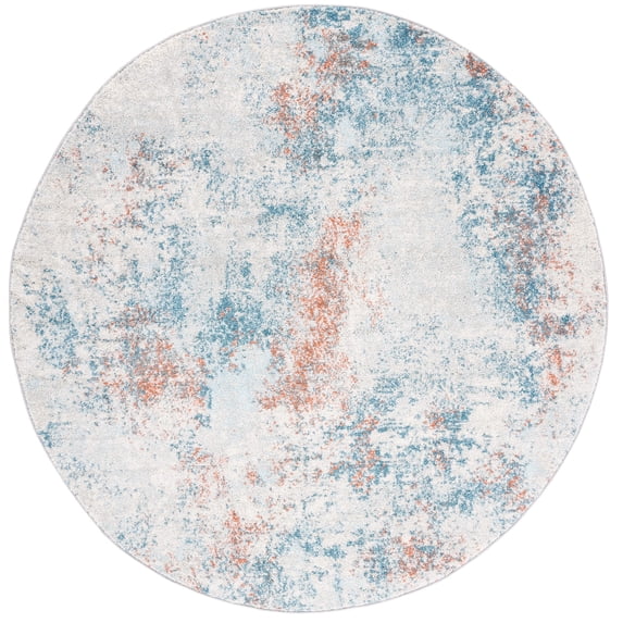 SAFAVIEH Tulum Collection TUL209M Light Blue / Ivory Rug