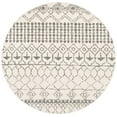 thumbnail image 1 of SAFAVIEH Tulum Coriander Moroccan Geometric Area Rug, 10' x 10' Round, Ivory/Grey, 1 of 8