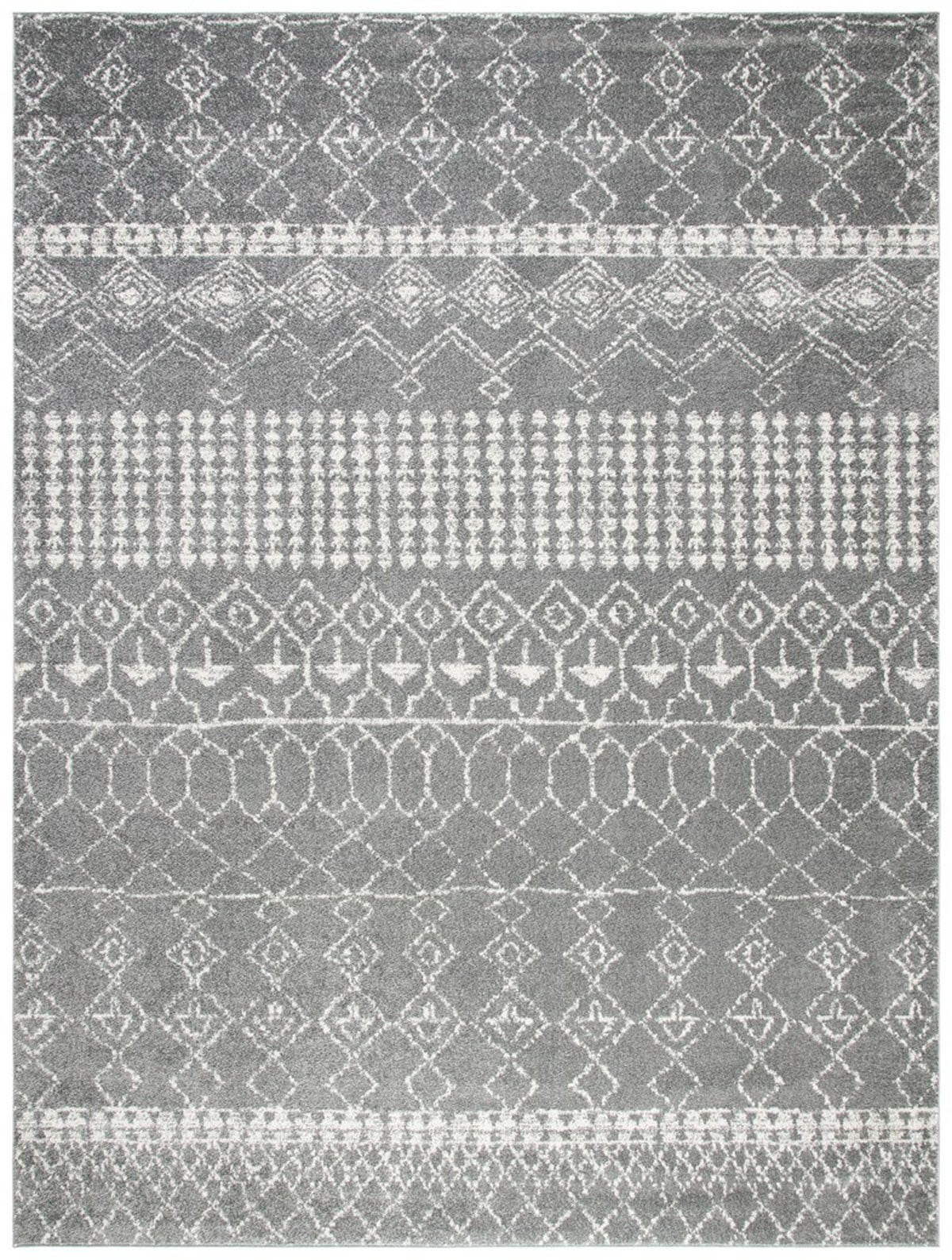 Moroccan Geometric Rug SAFAVIEH Tulum Coriander Moroccan Geometric Area Rug, 10' x 13', Grey ...