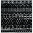 thumbnail image 1 of SAFAVIEH Tulum Coriander Moroccan Geometric Area Rug, 5' x 5' Square, Black/Ivory, 1 of 8