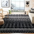 thumbnail image 1 of SAFAVIEH Tulum Coriander Moroccan Geometric Area Rug, Black/Ivory, 4' x 6', 1 of 11
