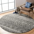 thumbnail image 1 of SAFAVIEH Tulum Coriander Moroccan Geometric Area Rug, Grey/Ivory, 6'7" x 6'7" Round, 1 of 11