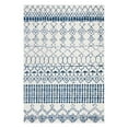 thumbnail image 1 of SAFAVIEH Tulum Coriander Moroccan Geometric Area Rug, Ivory/Navy, 4' x 6', 1 of 5