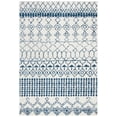 thumbnail image 1 of SAFAVIEH Tulum Coriander Moroccan Geometric Area Rug, Ivory/Navy, 6' x 9', 1 of 5
