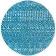thumbnail image 1 of SAFAVIEH Tulum Coriander Moroccan Geometric Area Rug, Turquoise/Blue, 6'7" x 6'7" Round, 1 of 11