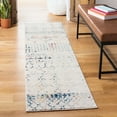 thumbnail image 1 of SAFAVIEH Tulum Coriander Moroccan Geometric Runner Rug, Ivory/Blue, 2' x 13', 1 of 10