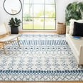 thumbnail image 1 of SAFAVIEH Tulum Coriander Moroccan Geometric Runner Rug, Ivory/Navy, 2' x 9', 1 of 3
