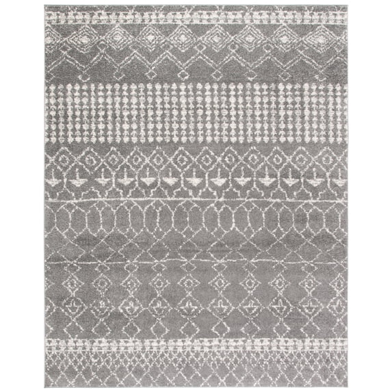 SAFAVIEH Tulum Coriander Oriental Area Rug, Grey/Ivory, 8' x 10'