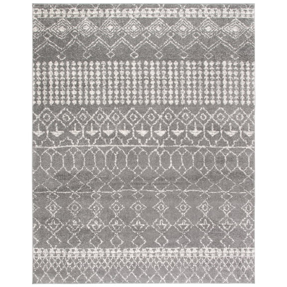 SAFAVIEH Tulum Coriander Oriental Area Rug, Grey/Ivory, 8' x 10'