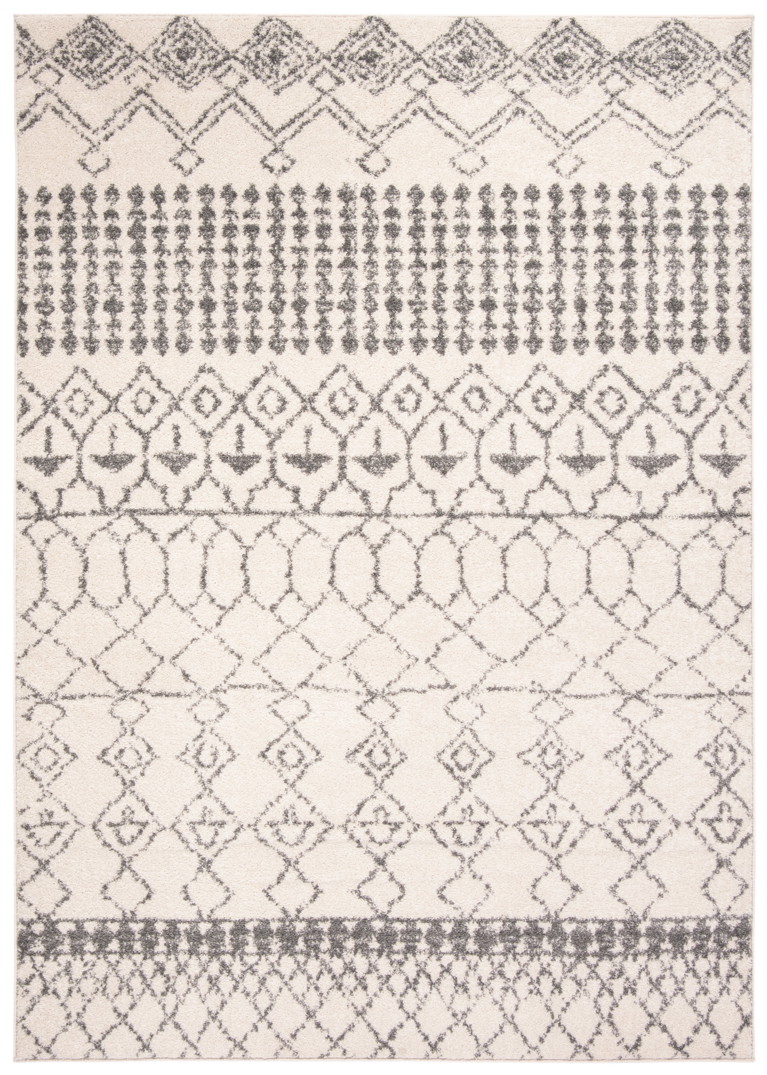 SAFAVIEH Tulum Coriander Oriental Area Rug, Ivory/Grey, 5'3" x 7'6"