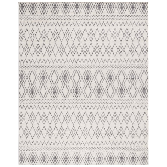 SAFAVIEH Tulum Delice Oriental Area Rug, Ivory/Grey, 9' x 12'