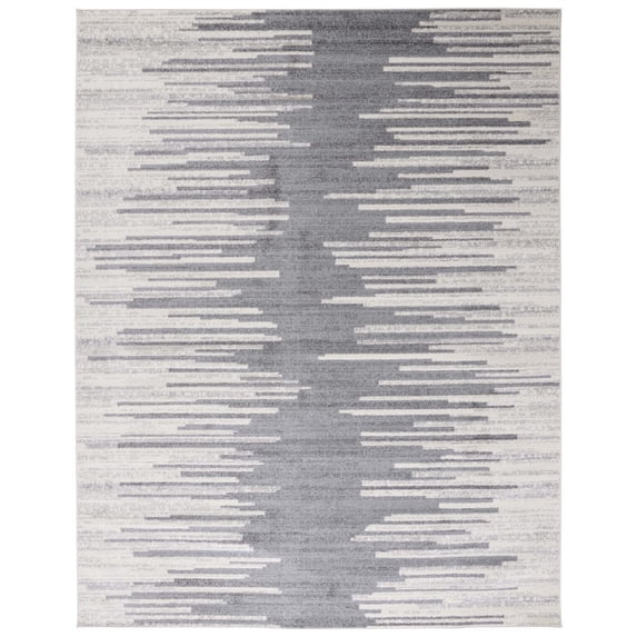 SAFAVIEH Tulum Dorothy Geometric Area Rug, 9' x 12', Dark Grey/Ivory