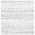 thumbnail image 1 of SAFAVIEH Tulum Emmett Distressed Geometric Area Rug, 6'7" x 6'7" Square, Ivory/Grey, 1 of 7