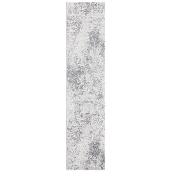 SAFAVIEH Tulum Fari Abstract Distressed Runner, Ivory/Grey, 2' x 15'