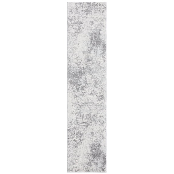 SAFAVIEH Tulum Fari Abstract Distressed Runner, Ivory/Grey, 2' x 7'