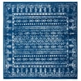 thumbnail image 1 of SAFAVIEH Tulum Flint Distressed Southwestern Area Rug, 6'7" x 6'7" Square, Navy/Grey, 1 of 9