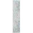 thumbnail image 1 of SAFAVIEH Tulum Fredrick Abstract Runner, 2' x 9', Ivory/Dark Blue, 1 of 7