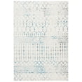 thumbnail image 1 of SAFAVIEH Tulum Glen Moroccan Geometric Area Rug, 5'3" x 7'6", Ivory/Turquoise, 1 of 7