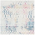 thumbnail image 1 of SAFAVIEH Tulum Glen Moroccan Geometric Area Rug, 5' x 5' Square, Ivory/Blue, 1 of 8