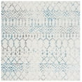 thumbnail image 1 of SAFAVIEH Tulum Glen Moroccan Geometric Area Rug, 5' x 5' Square, Ivory/Turquoise, 1 of 7