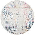 thumbnail image 1 of SAFAVIEH Tulum Glen Moroccan Geometric Area Rug, 6'7" x 6'7" Round, Ivory/Blue, 1 of 8
