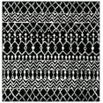 thumbnail image 1 of SAFAVIEH Tulum Glen Moroccan Geometric Area Rug, 6'7" x 6'7" Square, Black/Ivory, 1 of 7