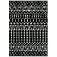 thumbnail image 1 of SAFAVIEH Tulum Glen Moroccan Geometric Area Rug, 6' x 9', Black/Ivory, 1 of 7